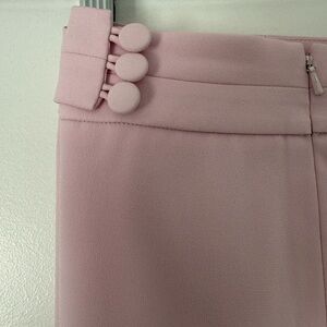 Luxury Pink Trousers with Covered Button Detail for special occasion